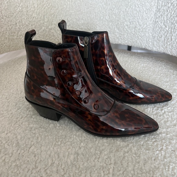 NEVER WORN- Saint Laurent Multi Color Belle 45mm Ankle Boots - Picture 4 of 8